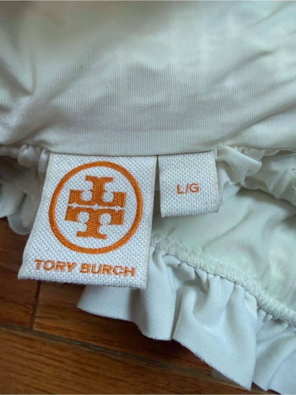 Tory Burch Costa Smocked Bandeau Bikini Top - Picture 3 of 6